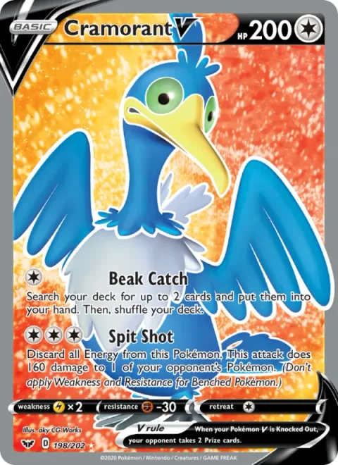 Cramorant V [Beak Catch | Spit Shot]