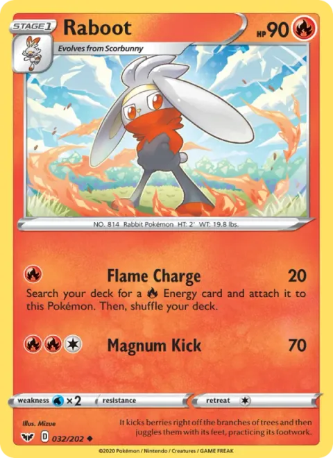 Raboot [Flame Charge | Magnum Kick]