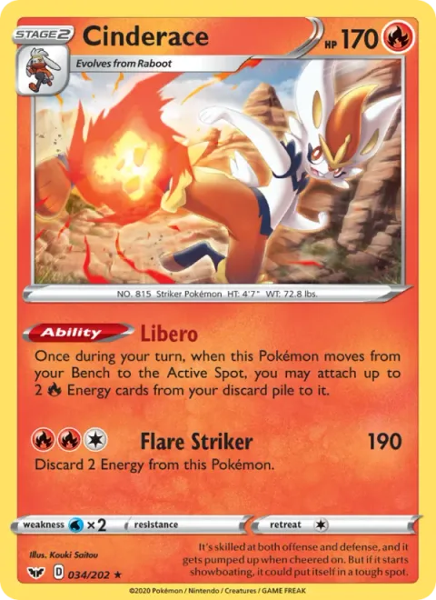 Cinderace [Libero | Flare Striker]