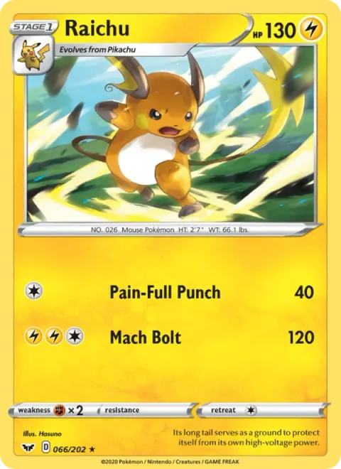 Raichu [Pain-Full Punch | Mach Bolt]