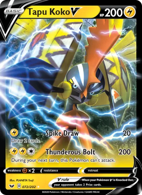 Tapu Koko V [Spike Draw | Thunderous Bolt]