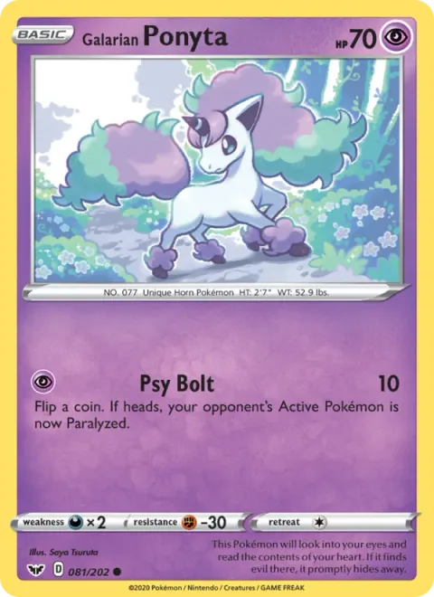 Galarian Ponyta [Psy Bolt]