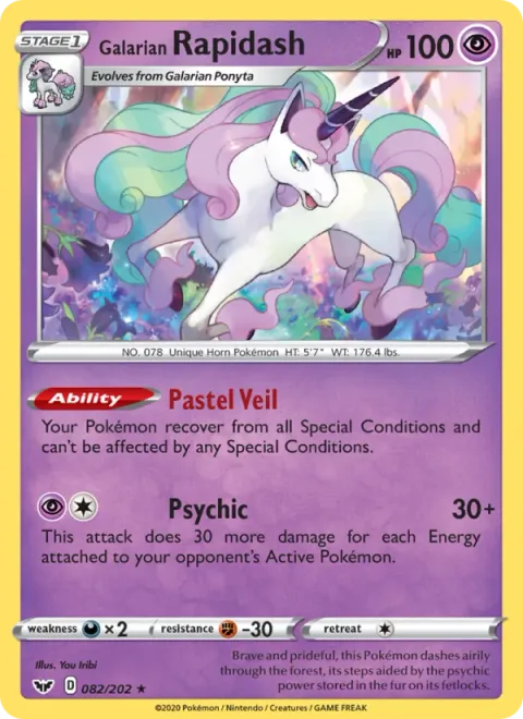 Galarian Rapidash [Pastel Veil | Psychic]