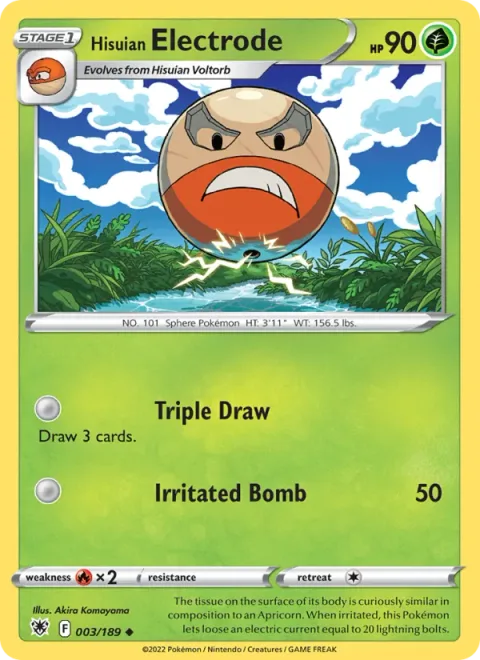 Hisuian Electrode [Triple Draw | Irritated Bomb]