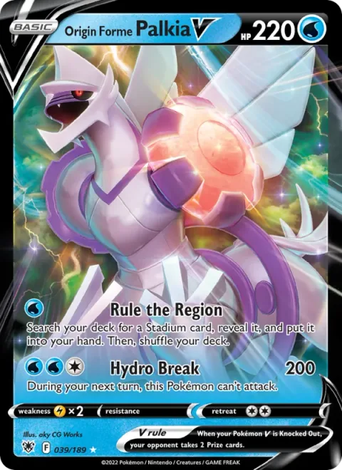Origin Forme Palkia V [Rule the Region | Hydro Break]