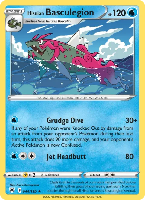 Hisuian Basculegion [Grudge Dive | Jet Headbutt]