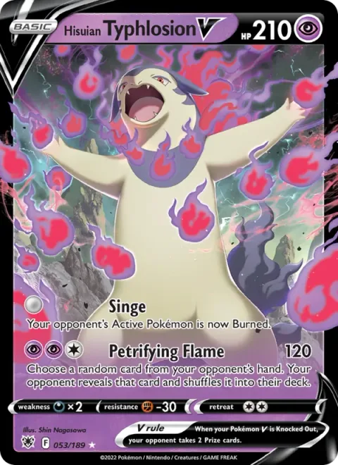 Hisuian Typhlosion V [Singe | Petrifying Flame]