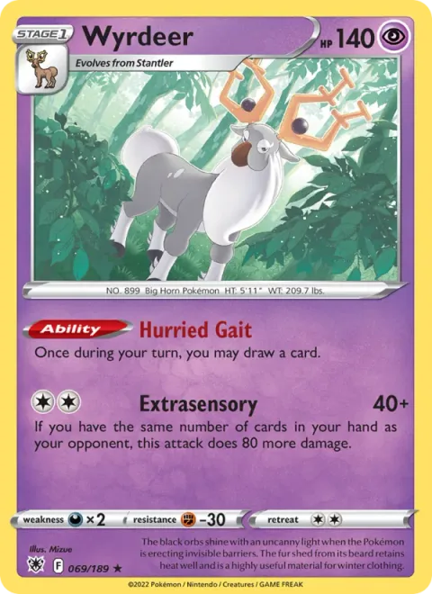 Wyrdeer [Hurried Gait | Extrasensory]