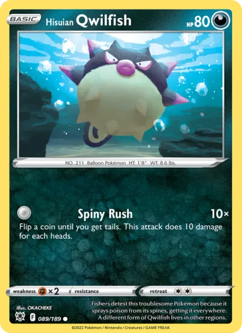Hisuian Qwilfish [Spiny Rush]