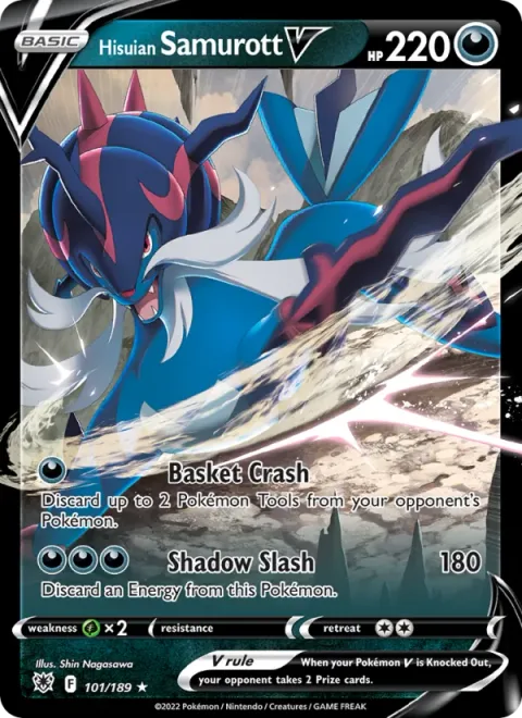 Hisuian Samurott V [Basket Crash | Shadow Slash]