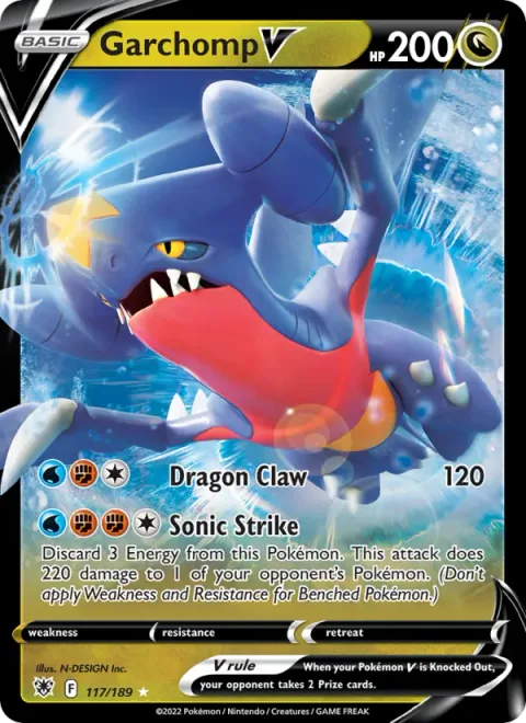 Garchomp V [Dragon Claw | Sonic Strike]