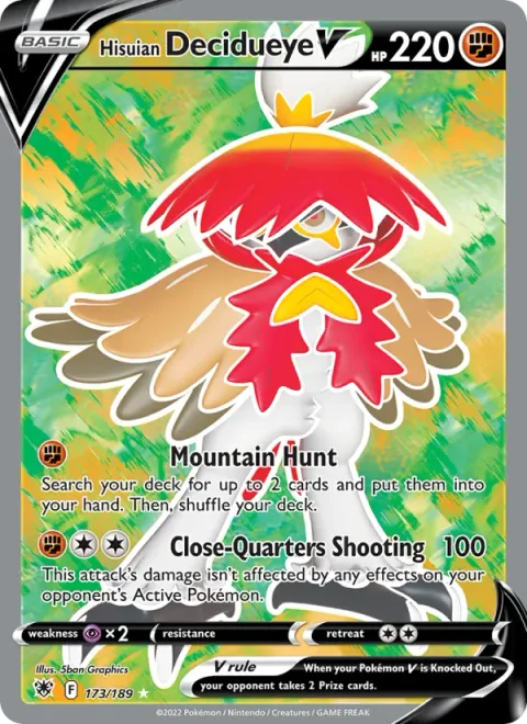 Hisuian Decidueye V [Mountain Hunt | Close-Quarters Shooting]