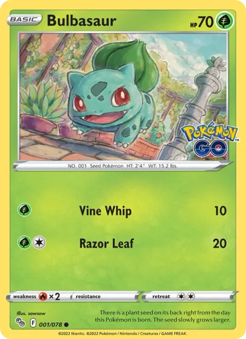 Bulbasaur [Vine Whip | Razor Leaf]