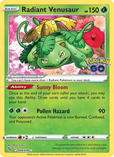 Radiant Venusaur [Sunny Bloom | Pollen Hazard]