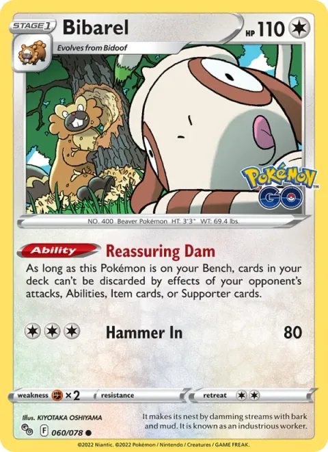 Bibarel [Reassuring Dam | Hammer In]