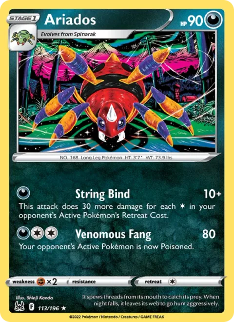 Ariados [String Bind | Venomous Fang]