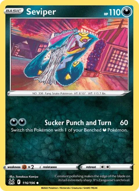 Seviper [Sucker Punch and Turn]