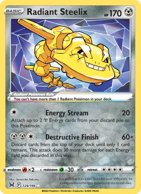 Radiant Steelix [Energy Stream | Destructive Finish]