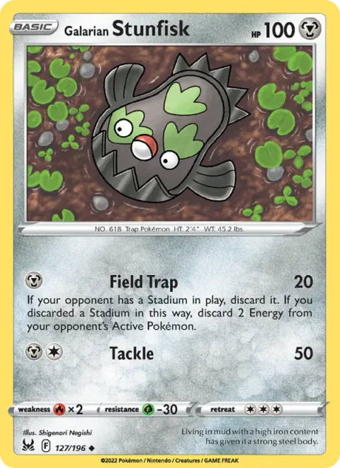 Galarian Stunfisk [Field Trap | Tackle]