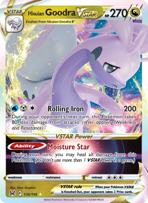 Hisuian Goodra VSTAR [Rolling Iron | Moisture Star]