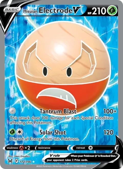 Hisuian Electrode V [Tantrum Blast | Solar Shot]