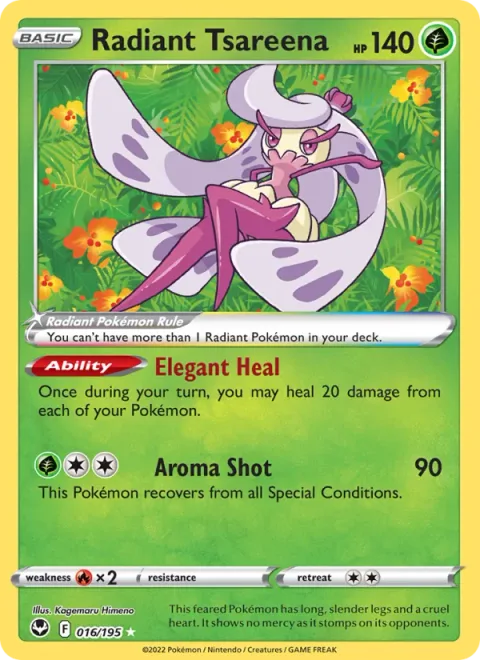 Radiant Tsareena [Elegant Heal | Aroma Shot]