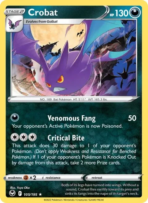 Crobat [Venomous Fang | Critical Bite]