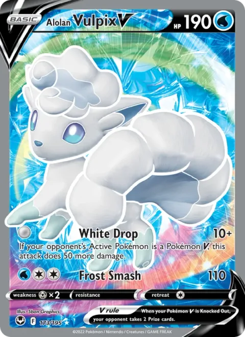 Alolan Vulpix V [White Drop | Frost Smash]