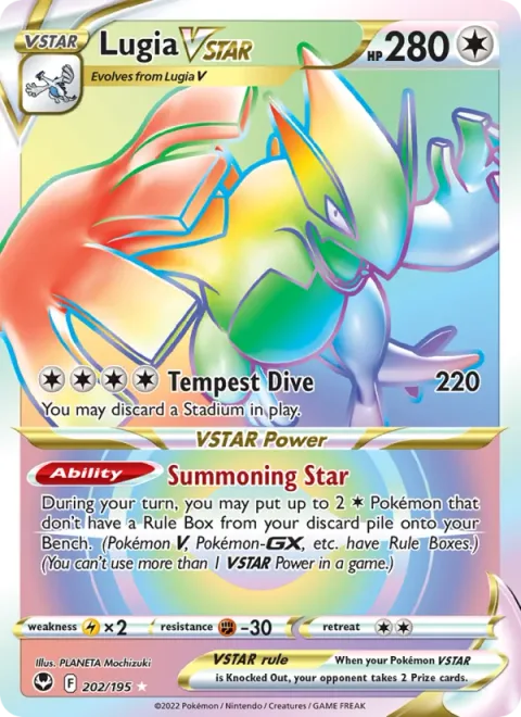 Lugia VSTAR [Tempest Dive | Summoning Star]