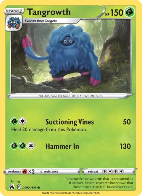 Tangrowth [Suctioning Vines | Hammer In]
