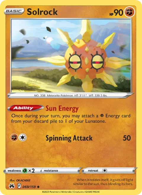 Solrock [Sun Energy | Spinning Attack]