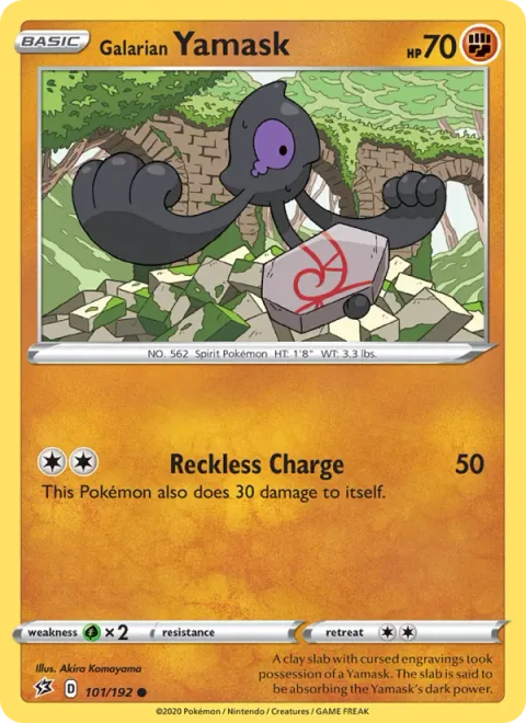 Galarian Yamask [Reckless Charge]