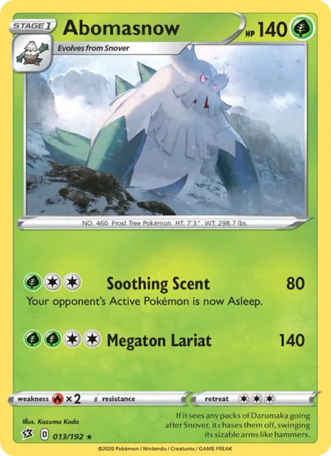 Abomasnow [Soothing Scent | Megaton Lariat]