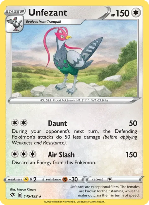 Unfezant [Daunt | Air Slash]