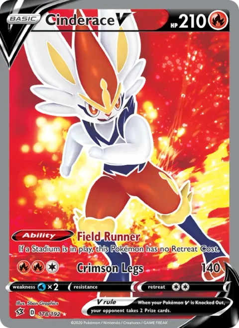Cinderace V [Field Runner | Crimson Legs]
