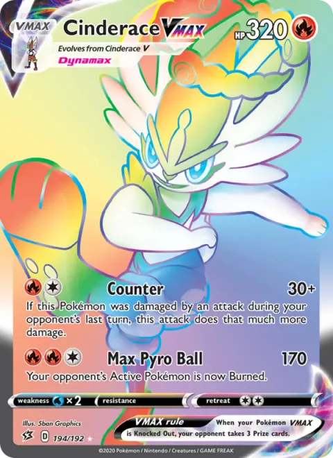 Cinderace VMAX [Counter | Max Pyro Ball]