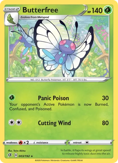 Butterfree [Panic Poison | Cutting Wind]
