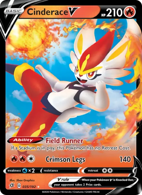 Cinderace V [Field Runner | Crimson Legs]