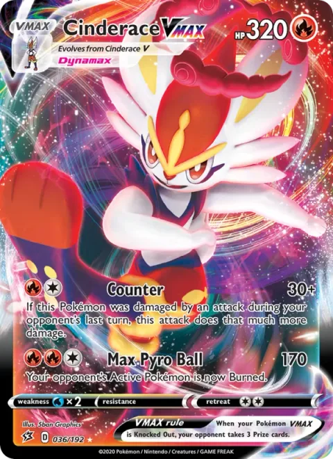 Cinderace VMAX [Counter | Max Pyro Ball]