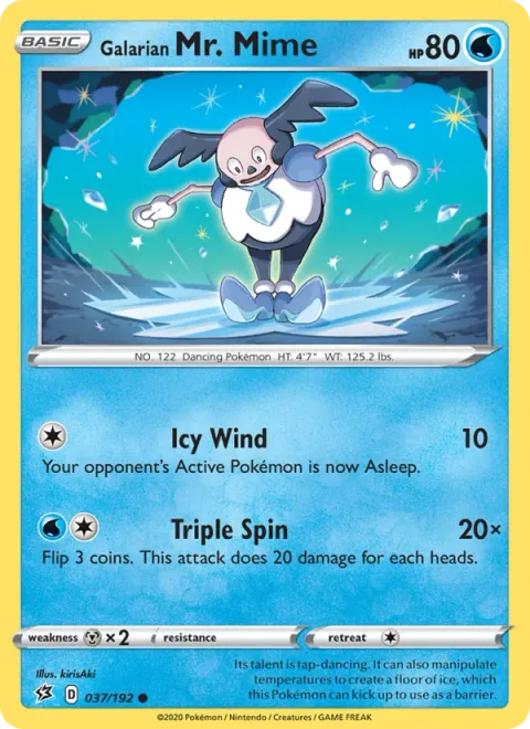 Galarian Mr. Mime [Icy Wind | Triple Spin]