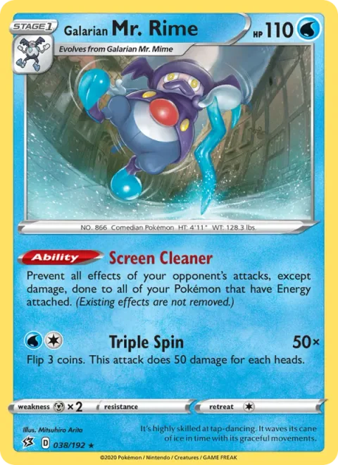 Galarian Mr. Rime [Screen Cleaner | Triple Spin]