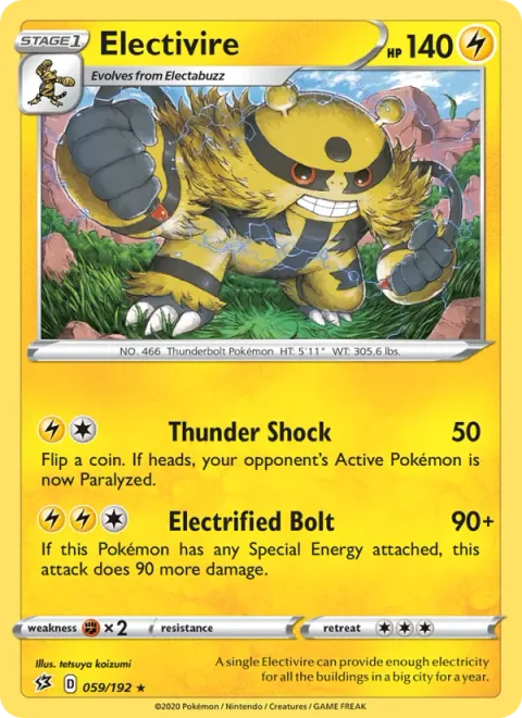 Electivire [Thunder Shock | Electrified Bolt]