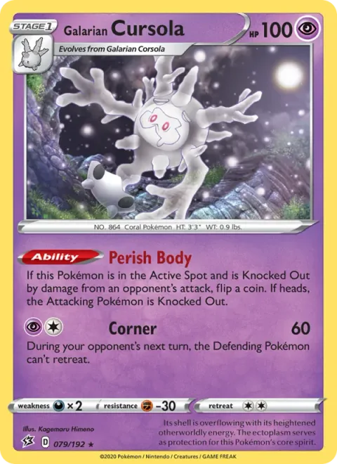 Galarian Cursola [Perish Body | Corner]