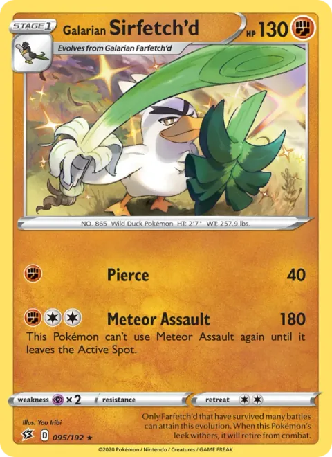 Galarian Sirfetch'd [Pierce | Meteor Assault]