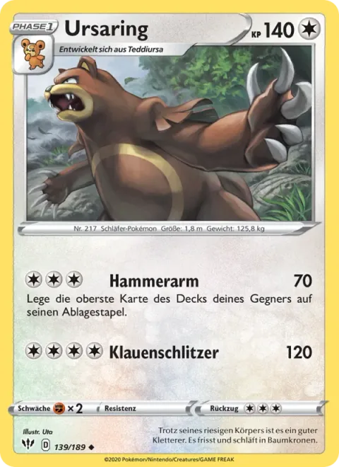 Ursaring [Hammer Arm | Claw Slash]