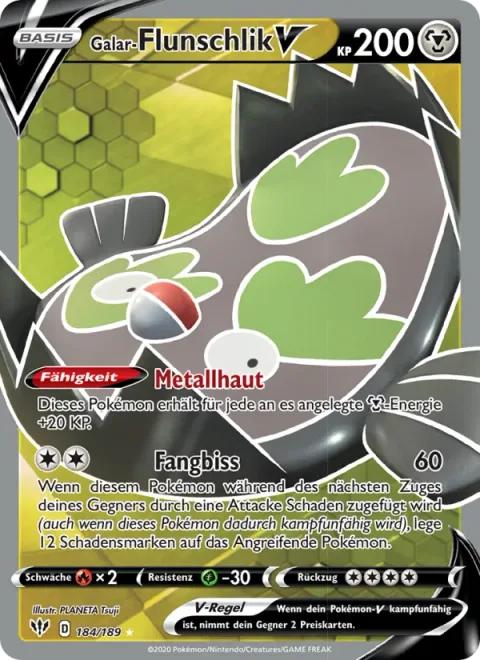 Galarian Stunfisk V [Metal Skin | Trapping Bite]