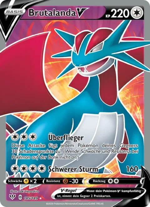 Salamence V [Swoop Across | Heavy Storm]