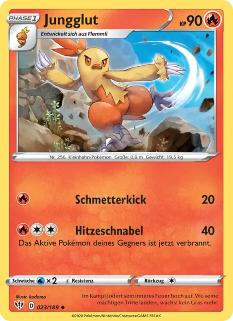 Combusken [Smash Kick | Heat Beak]