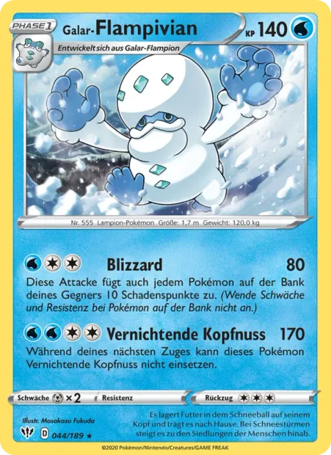 Galarian Darmanitan [Blizzard | Crushing Headbutt]