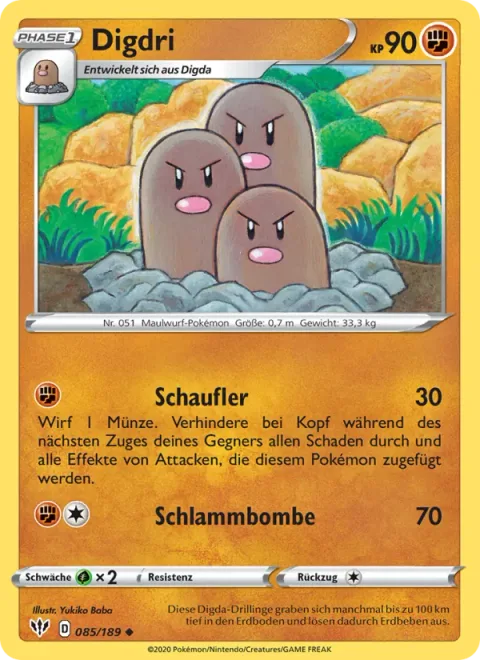 Dugtrio [Dig | Mud Bomb]